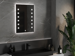 Mexen Ner lustro łazienkowe podświetlane 50 x 70 cm, LED 6000K, antypara - 9809-050-070-611-00