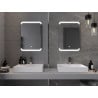 Mexen Nida lustro łazienkowe podświetlane 50 x 70 cm, LED 6000K, antypara - 9806-050-070-611-00