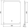 Mexen Nida lustro łazienkowe podświetlane 50 x 70 cm, LED 6000K, antypara - 9806-050-070-611-00