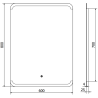 Mexen Nida lustro łazienkowe podświetlane 60 x 80 cm, LED 6000K, antypara - 9806-060-080-611-00