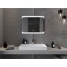 Mexen Nida lustro łazienkowe podświetlane 80 x 60 cm, LED 6000K, antypara - 9806-080-060-611-00