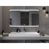 Mexen Nida lustro łazienkowe podświetlane 140 x 80 cm, LED 6000K, antypara - 9806-140-080-611-00