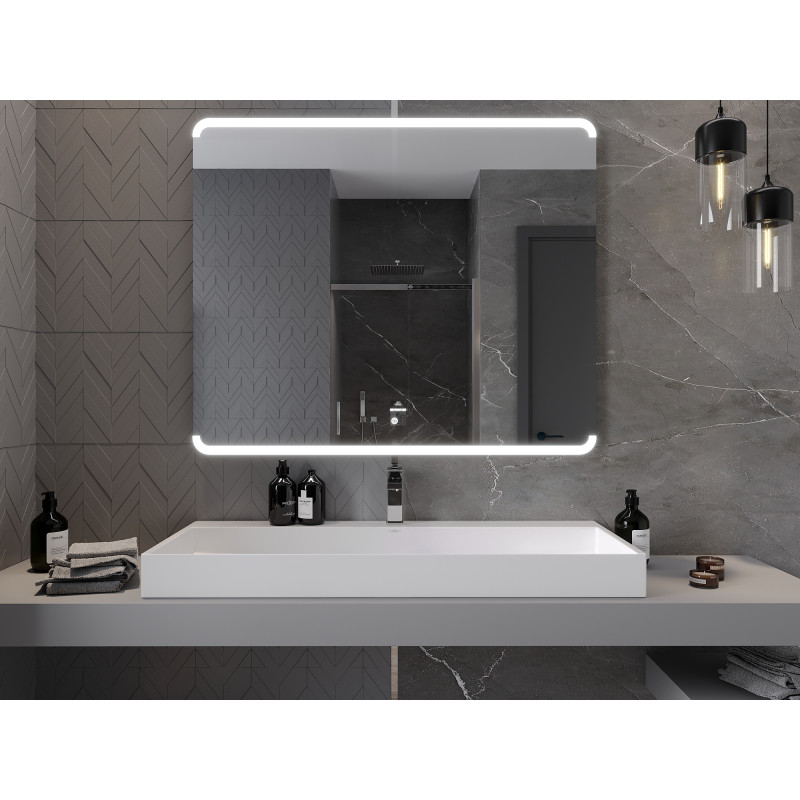 Mexen Nida lustro łazienkowe podświetlane 120 x 100 cm, LED 6000K, antypara - 9806-120-100-611-00