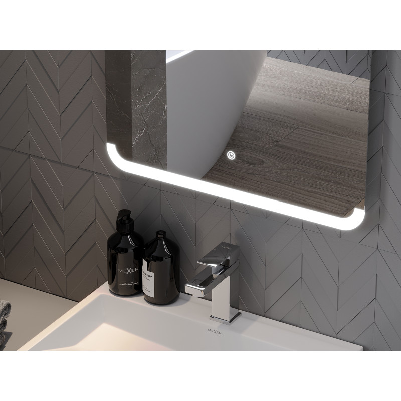 Mexen Nida lustro łazienkowe podświetlane 120 x 100 cm, LED 6000K, antypara - 9806-120-100-611-00
