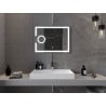 Mexen Onyx lustro łazienkowe podświetlane z lusterkiem kosmetycznym 80 x 60 cm, LED 6000K, antypara - 9813-080-060-611-00