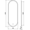Mexen Bono lustro łazienkowe podświetlane 45 x 120 cm, LED 6000K, antypara - 9816-045-120-611-00