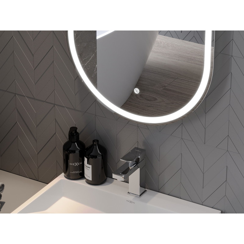 Mexen Bono lustro łazienkowe podświetlane 45 x 120 cm, LED 6000K, antypara - 9816-045-120-611-00