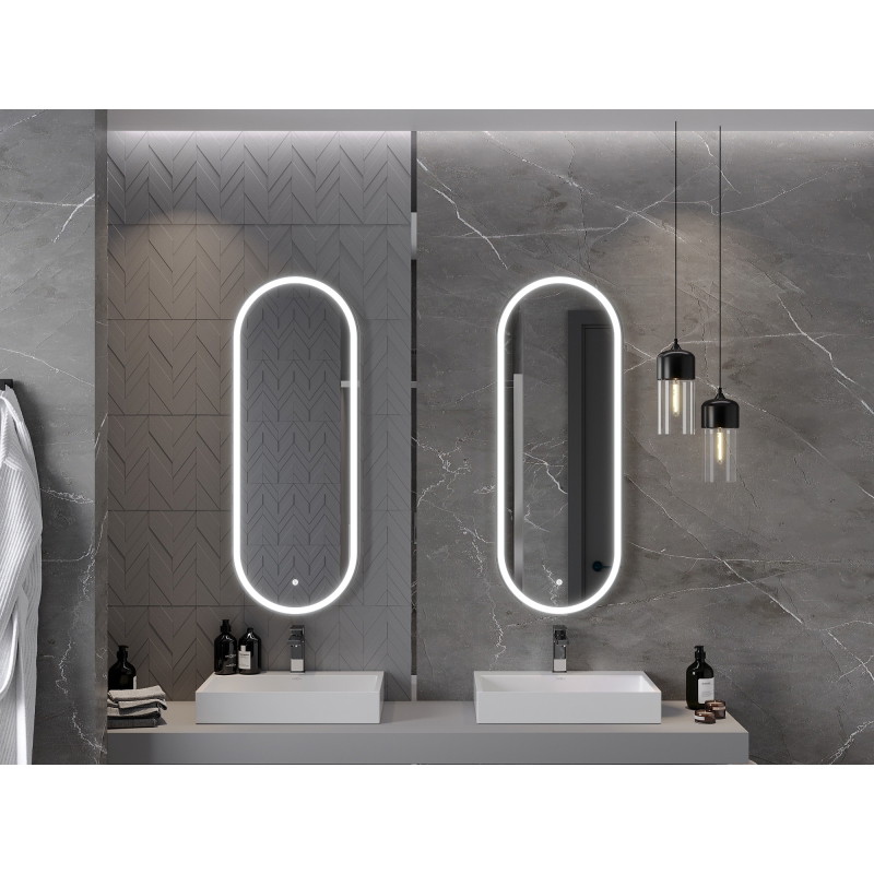 Mexen Bono lustro łazienkowe podświetlane 45 x 120 cm, LED 6000K, antypara - 9816-045-120-611-00