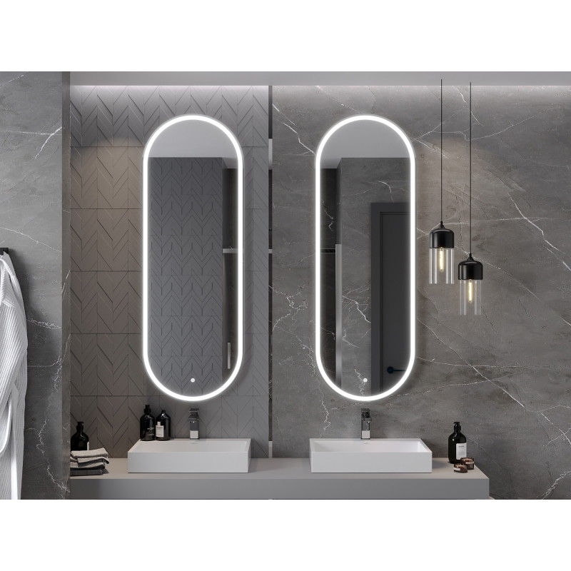 Mexen Bono lustro łazienkowe podświetlane 55 x 155 cm, LED 6000K, antypara - 9816-055-155-611-00