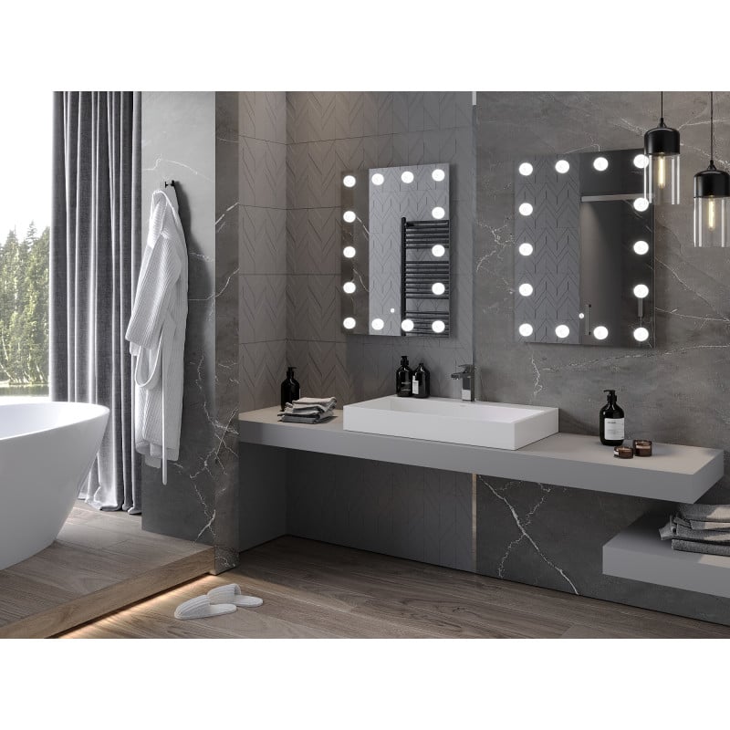 Mexen Dona lustro łazienkowe podświetlane 60 x 80 cm, LED 6000K, antypara - 9818-060-080-611-00