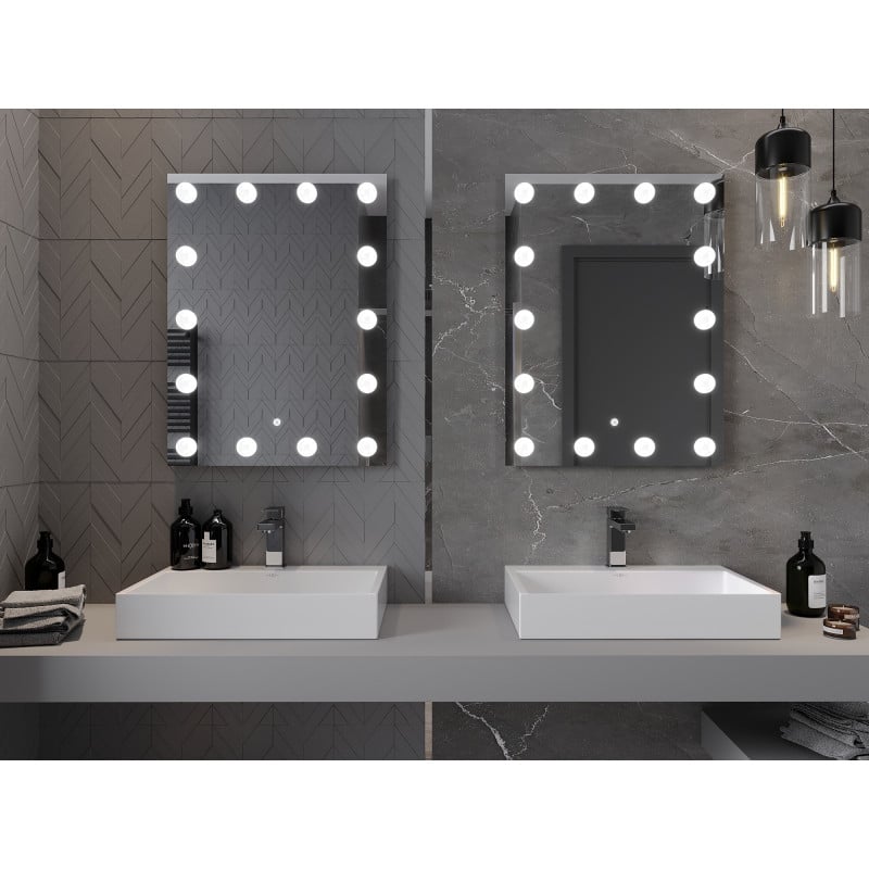 Mexen Dona lustro łazienkowe podświetlane 60 x 80 cm, LED 6000K, antypara - 9818-060-080-611-00