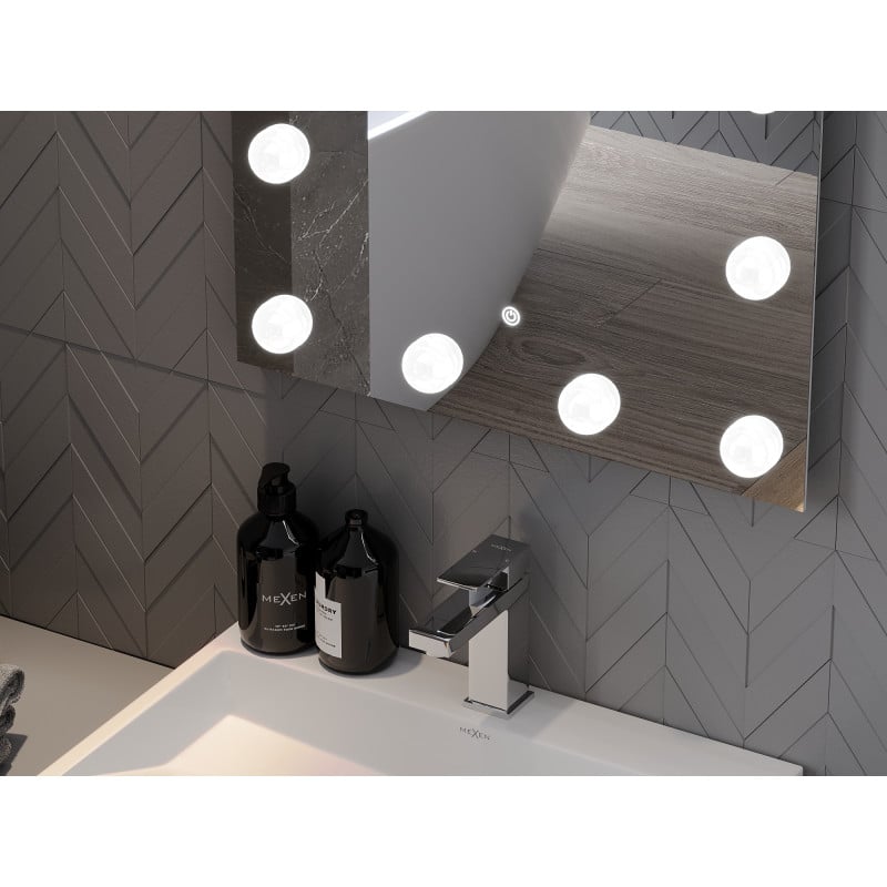 Mexen Dona lustro łazienkowe podświetlane 60 x 80 cm, LED 6000K, antypara - 9818-060-080-611-00