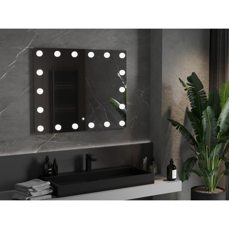 Mexen Dona lustro łazienkowe podświetlane 100 x 80 cm, LED 6000K, antypara - 9818-100-080-611-00