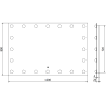 Mexen Dona lustro łazienkowe podświetlane 120 x 80 cm, LED 6000K, antypara - 9818-120-080-611-00