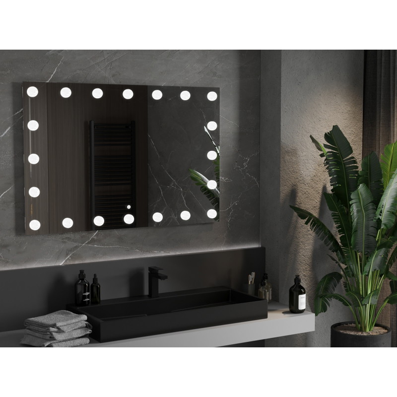 Mexen Dona lustro łazienkowe podświetlane 120 x 80 cm, LED 6000K, antypara - 9818-120-080-611-00