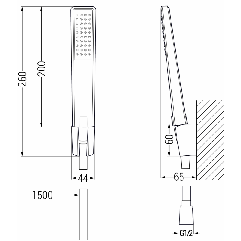 Mexen Sabre R72 zestaw wannowy, chrom - 72103R72-00