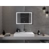 Mexen Miko lustro łazienkowe podświetlane 80 x 60 cm, LED 6000K, antypara - 9819-080-060-611-00