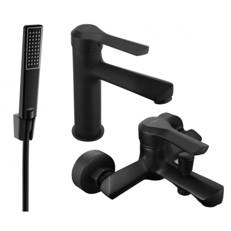 Mexen Sabre R72 zestaw wannowy, czarny - 72103R72-70