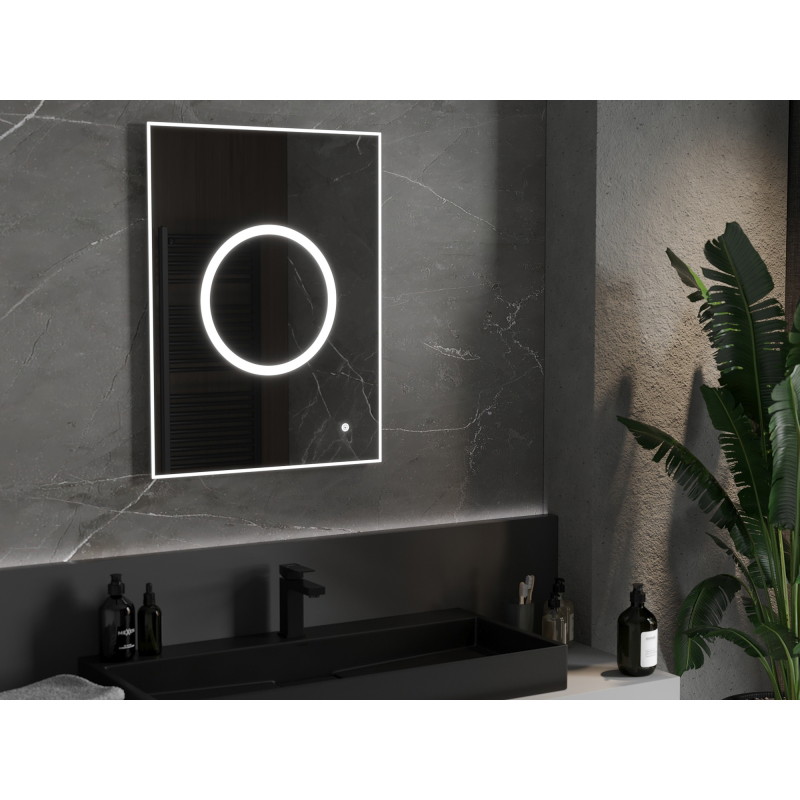 Mexen Koga lustro łazienkowe podświetlane 60 x 80 cm, LED 6000K, antypara - 9821-060-080-611-00