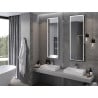 Mexen Coro lustro łazienkowe podświetlane 50 x 150 cm, LED 6000K, antypara, rama czarna - 9817-050-150-611-70