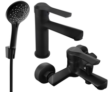 Mexen Sabre R74 zestaw wannowy, czarny - 72103R74-70