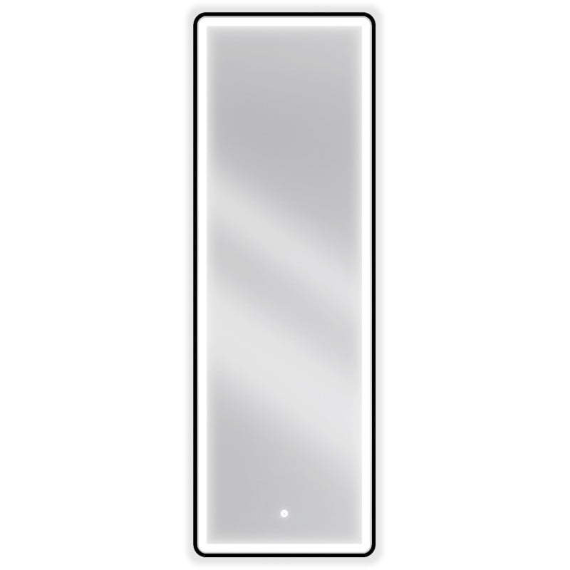 Mexen Coro lustro łazienkowe podświetlane 50 x 150 cm, LED 6000K, antypara, rama czarna - 9817-050-150-611-70