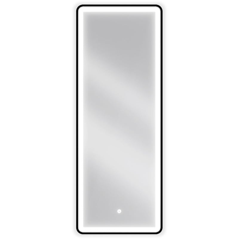 Mexen Coro lustro łazienkowe podświetlane 45 x 120 cm, LED 6000K, antypara, rama czarna - 9817-045-120-611-70