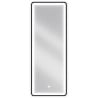 Mexen Coro lustro łazienkowe podświetlane 45 x 120 cm, LED 6000K, antypara, rama czarna - 9817-045-120-611-70