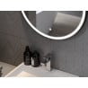Mexen Reni lustro łazienkowe podświetlane, okrągłe 60 cm, LED 6000K, antypara, rama czarna - 9812-060-060-611-70