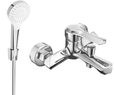 Mexen Sabre R05 bateria wannowa z zestawem prysznicowym, chrom - 7213R05-00