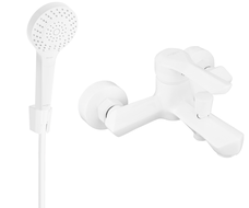 Mexen Sabre R05 bateria wannowa z zestawem prysznicowym, biała - 7213R05-20