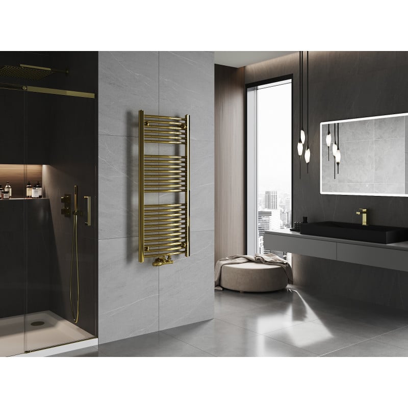 Mexen Ares grzejnik łazienkowy 1200 x 500 mm, 420 W, złoty - W102-1200-500-00-50