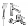 Mexen Sabre R62 zestaw wannowy, chrom - 72103R62-00