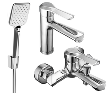 Mexen Sabre R62 zestaw wannowy, chrom - 72103R62-00