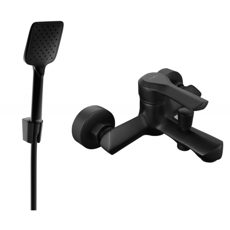 Mexen Sabre R62 bateria wannowa z zestawem prysznicowym, czarna - 7213R62-70