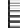 Mexen Neptun grzejnik łazienkowy dekoracyjny 1200 x 500 mm, 456 W, czarny - W101-1200-500-00-70