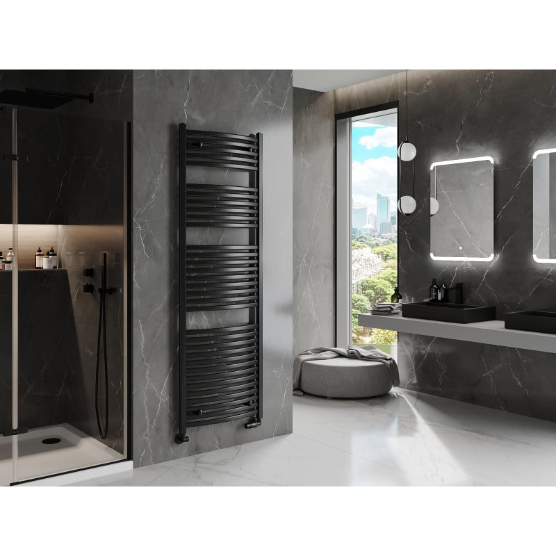 Mexen Helios grzejnik łazienkowy 1800 x 600 mm, 990 W, czarny - W103-1800-600-00-70