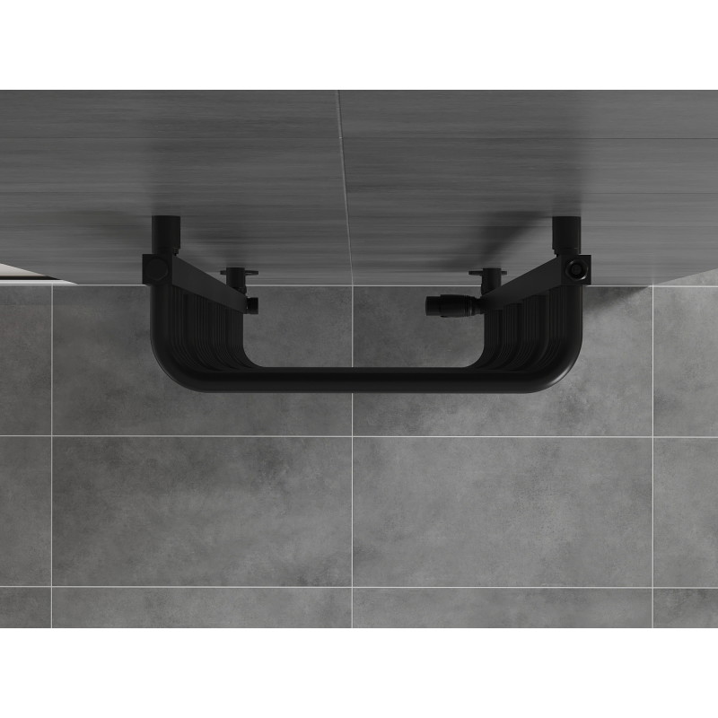 Mexen Apollo grzejnik łazienkowy 1210 x 450 mm, 566 W, czarny - W117-1210-450-00-70