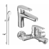 Mexen Kama DS05 zestaw wannowy, chrom - 72503DS05-00