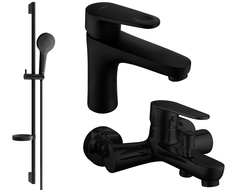 Mexen Kama DS05 zestaw wannowy, czarny - 72503DS05-70