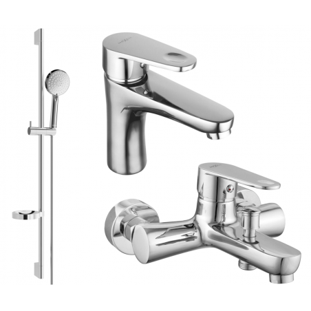Mexen Kama DS75 zestaw wannowy, chrom - 72503DS75-00