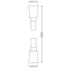 Mexen wąż prysznicowy 125 cm, chrom - 79425-00