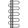 Mexen Kiso grzejnik łazienkowy dekoracyjny 1250 x 500 mm, 256 W, czarny - W114-1250-500-00-70