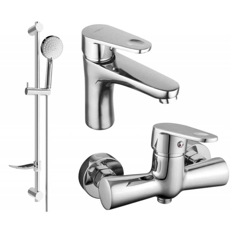 Mexen Kama DF75 zestaw prysznicowy, chrom - 72504DF75-00
