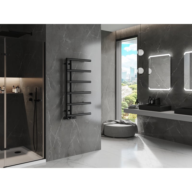 Mexen Jukon grzejnik łazienkowy dekoracyjny 988 x 500 mm, 461 W, czarny - W116-0988-500-00-70