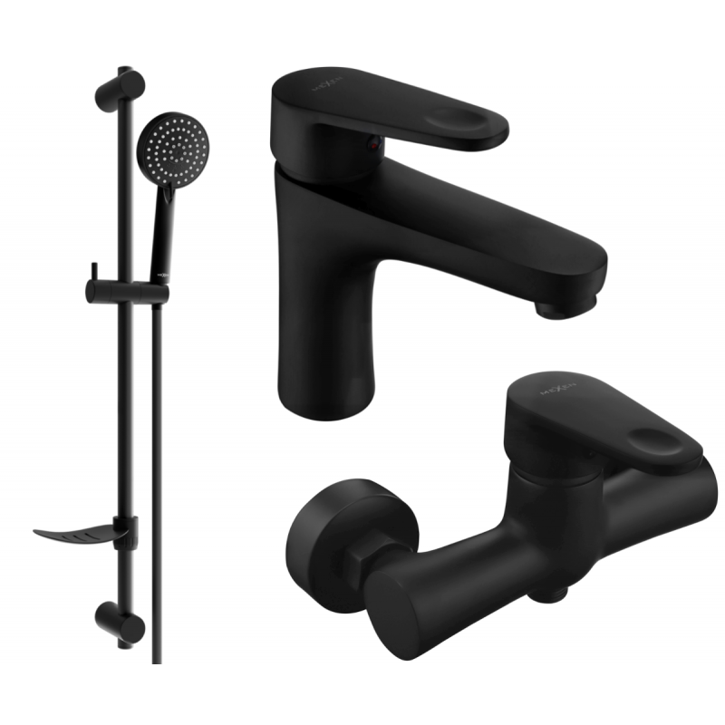 Mexen Kama DF75 zestaw prysznicowy, czarny - 72504DF75-70