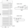 Mexen Ops grzejnik łazienkowy 1300 x 550 mm, 694 W, biały - W122-1300-550-00-20