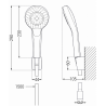 Mexen Kama R05 zestaw wannowy, chrom - 72503R05-00