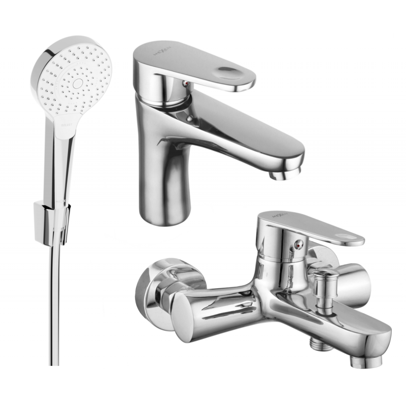 Mexen Kama R05 zestaw wannowy, chrom - 72503R05-00