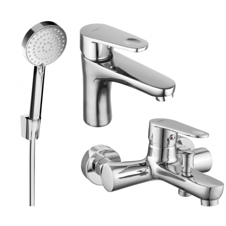 Mexen Kama R75 zestaw wannowy, chrom - 72503R75-00
